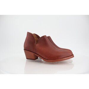 Nisolo Women Mia Boots Block Heel Western Pointed Leather Slip On Size 7.5 Brown